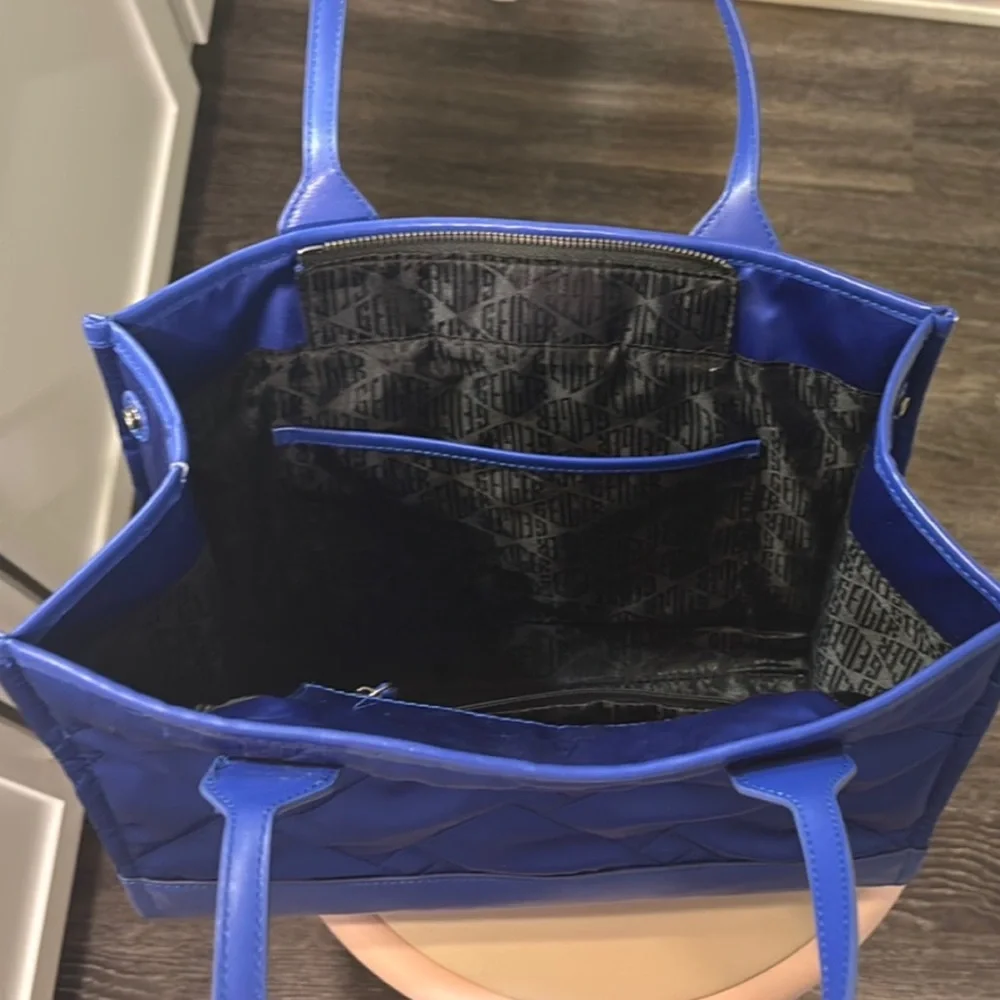 Kurt Geiger Blue Satin Bag - Picture 5 of 10
